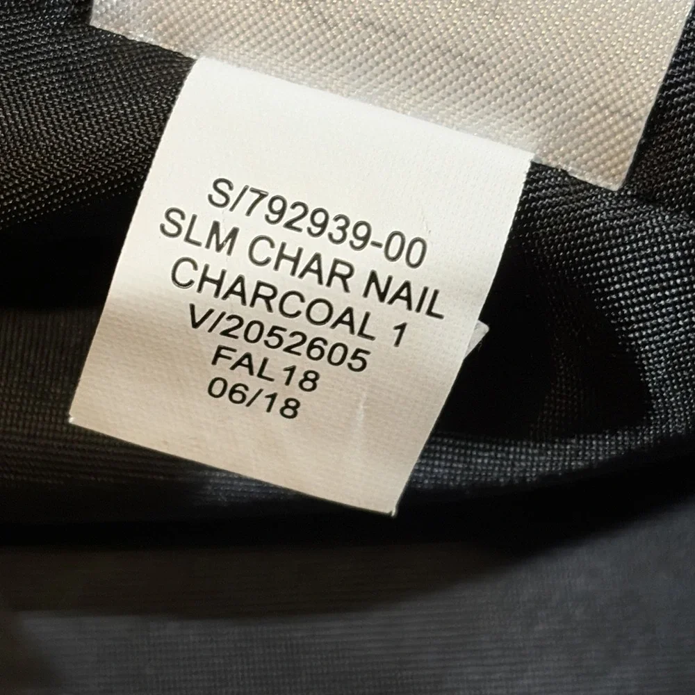 Banana Republic Slim Fit Nailshead Suit Jacket Sport Coat Mens 40S Charcoal Gray